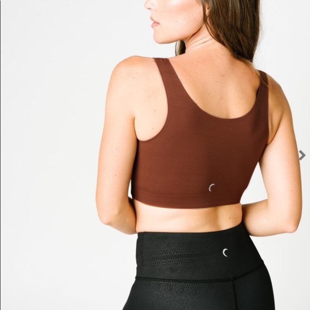 Brand new Zyia Coffee front zipper bra XL